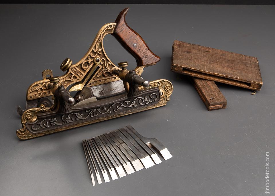 STANLEY MILLERS PATENT NO. 42 Gunmetal Combination Plow & Filletster Plane - 92941
