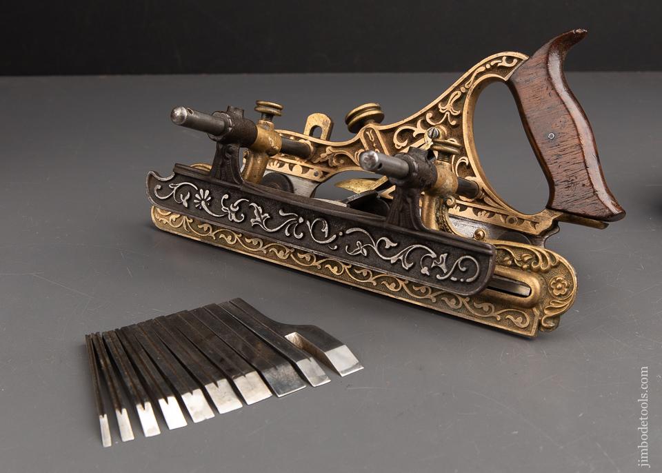 STANLEY MILLERS PATENT NO. 42 Gunmetal Combination Plow & Filletster Plane - 92941