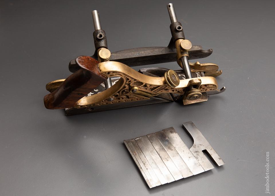 STANLEY MILLERS PATENT NO. 42 Gunmetal Combination Plow & Filletster Plane - 92941