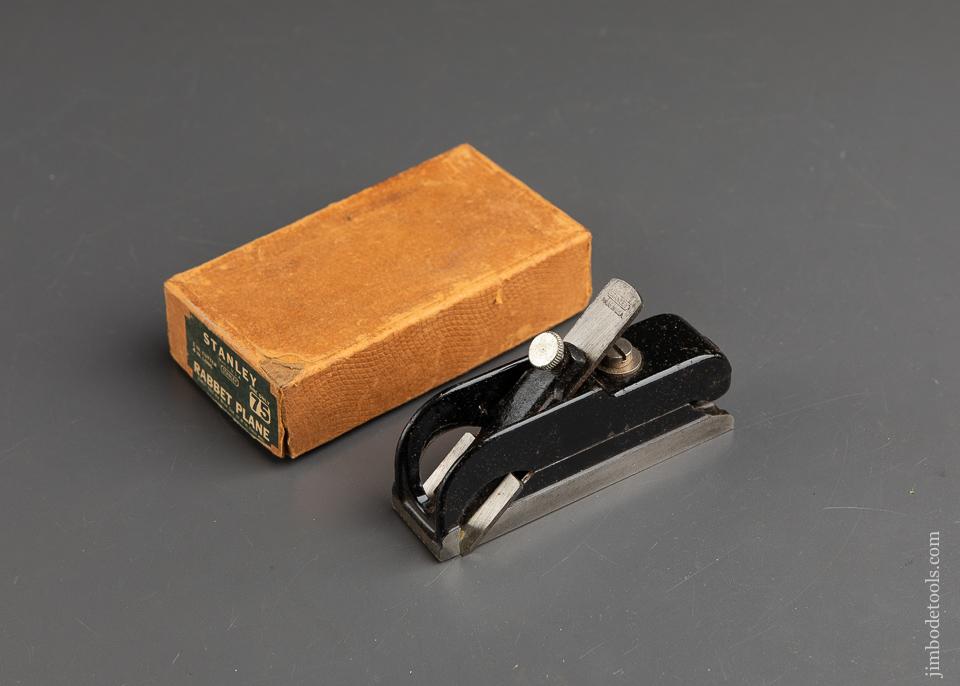  STANLEY No. 75 Bull Nose Rabbet Plane MINT in Original Box  - 92988
