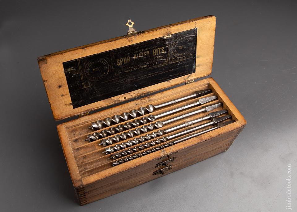  Complete Set of 13 RUSSELL JENNINGS Auger Bits in Original 3 Tiered Box - 92991