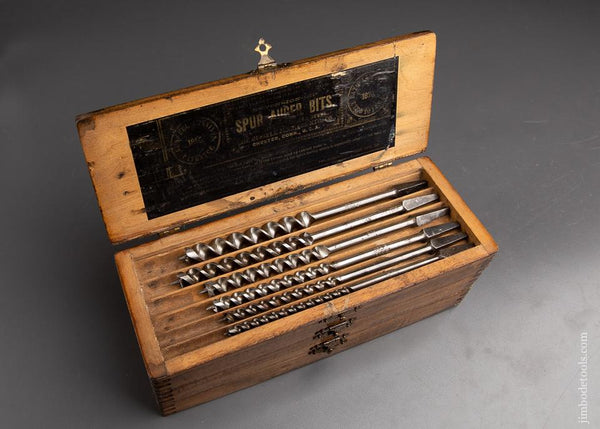  Complete Set of 13 RUSSELL JENNINGS Auger Bits in Original 3 Tiered Box - 92991