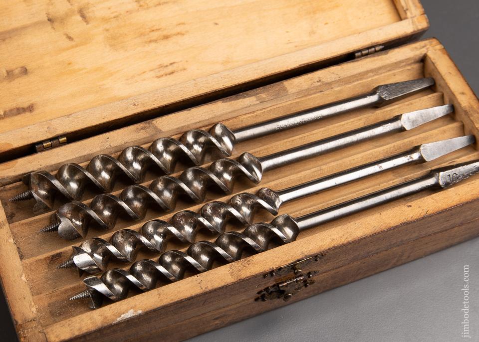  Complete Set of 13 RUSSELL JENNINGS Auger Bits in Original 3 Tiered Box - 92991