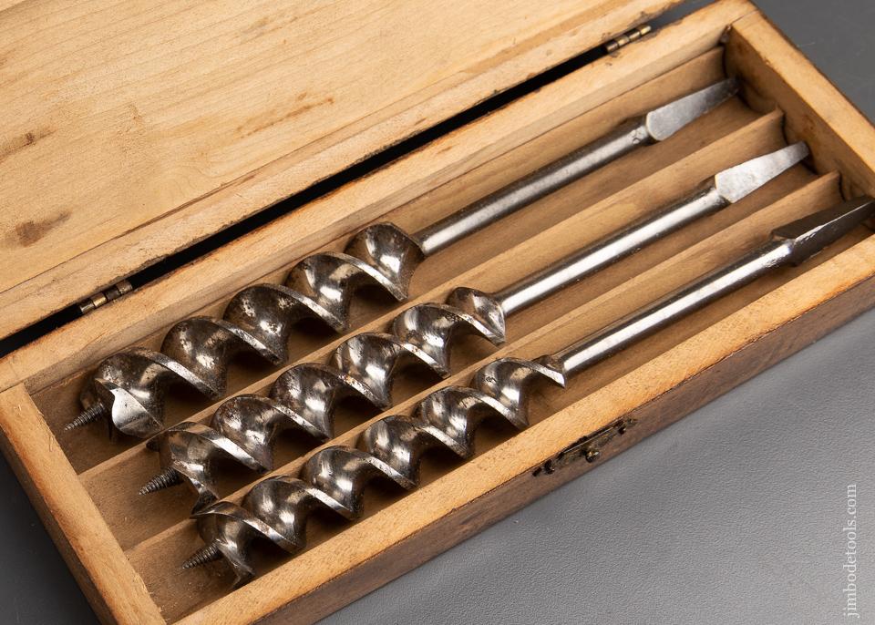  Complete Set of 13 RUSSELL JENNINGS Auger Bits in Original 3 Tiered Box - 92991