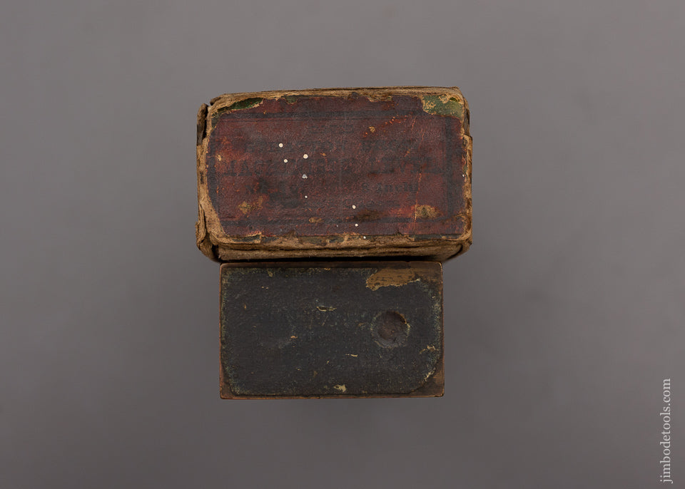 Stunning! Eight inch STRATTON October 4, 1887 Patent Full Bound Rosewood and Brass Level NEAR MINT in Original Box - EXCELSIOR 93013