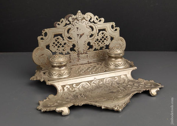Beautiful! Ornate Victorian Ink Well - 93017R