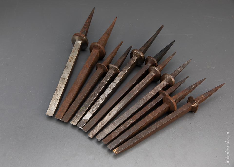 Eleven Pig Sticker Mortise Chisels - 93020 