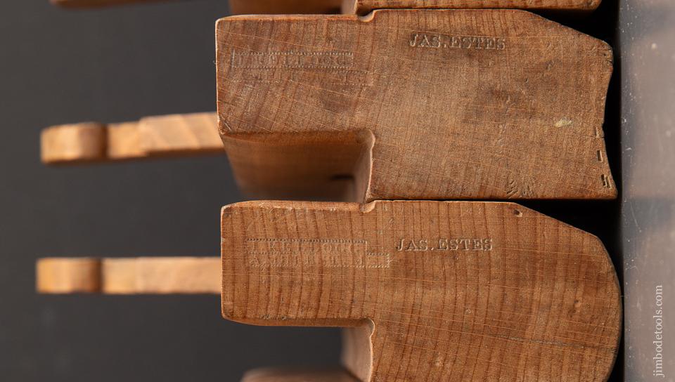 Fine Set of 20 Hollow and Round Moulding Planes by J. KELLOGG AMHERST MS. (Mass.) - 93044