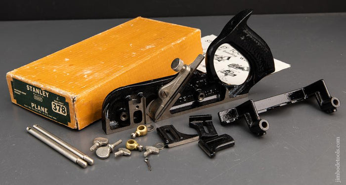 STANLEY No. 378 Weather Strip Rabbet Plane COMPLETE in Original Box - 93058