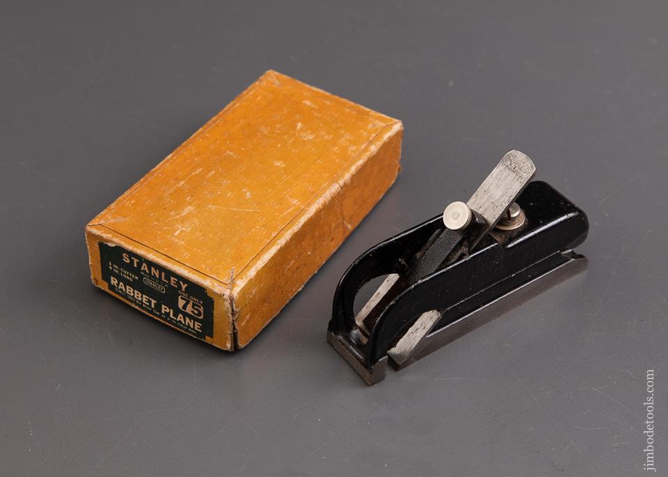 STANLEY No. 75 Bull Nose Rabbet Plane MINT in Original Box - 93069