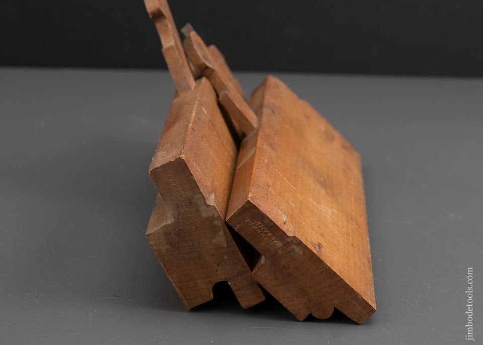 Pair of M. CRANNELL ALBANY 9/16 inch Table Joint Molding Planes circa 1843-78 FINE - 93091U