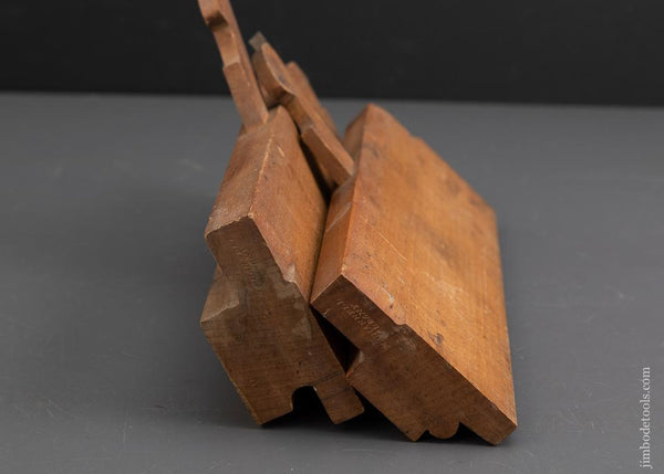 Pair of M. CRANNELL ALBANY 9/16 inch Table Joint Molding Planes circa 1843-78 FINE - 93091U