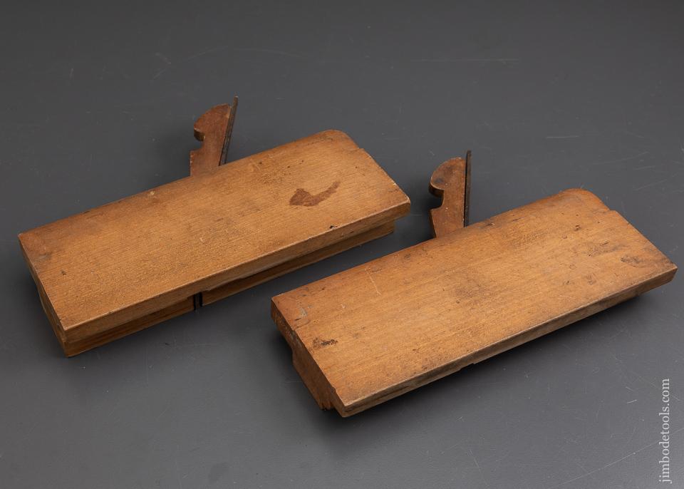 Pair of M. CRANNELL ALBANY 9/16 inch Table Joint Molding Planes circa 1843-78 FINE - 93091U