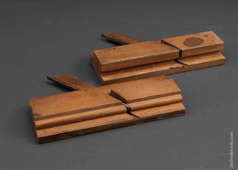 Pair of M. CRANNELL ALBANY 9/16 inch Table Joint Molding Planes circa 1843-78 FINE - 93091U