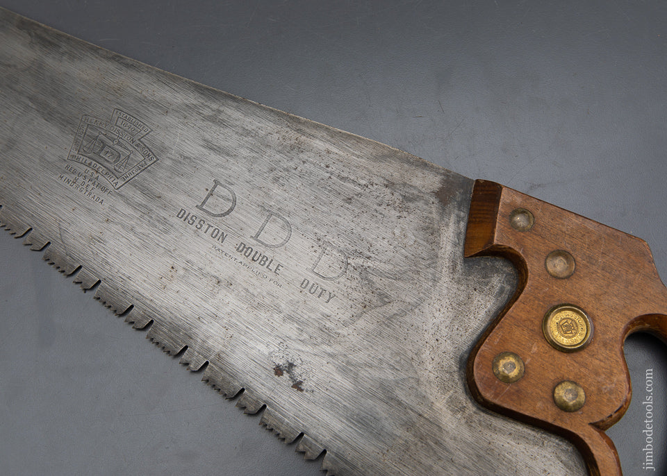 RARE SAW! DISSTON Double Duty D17 Extra Fine! Ca. 1896-1917 - 93113