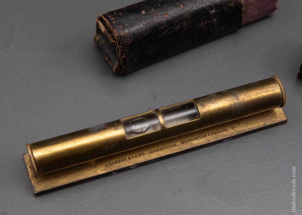 Four inch Brass RABONE Level MINT in Box - 93126