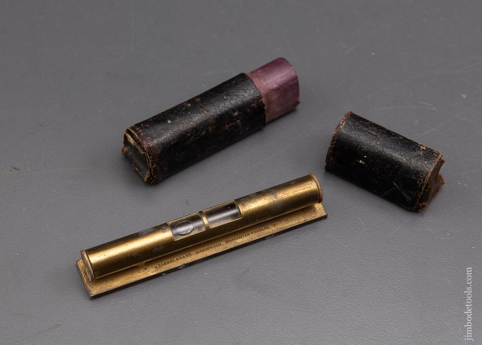 Four inch Brass RABONE Level MINT in Box - 93126