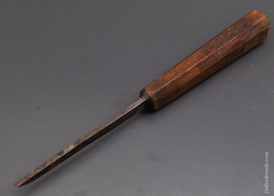 Magnificent 18th Century WELDON 3/16 inch Pig Sticker Mortise Chisel - 93134