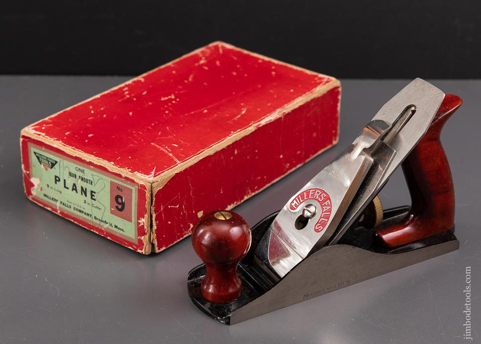 MILLERS FALLS No. 9 Smooth Plane MINT in Original Box - 93138