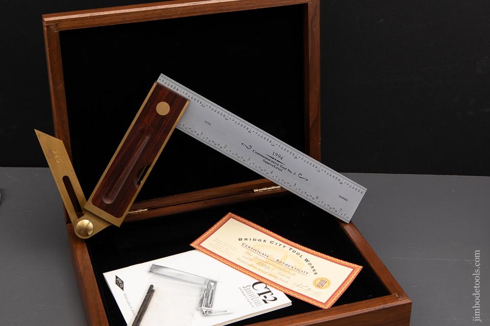 1994 BRIDGE CITY TOOL WORKS CT-2 SqueveLevel MINT in Original Wooden Box - 93141