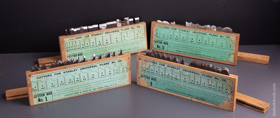 STANLEY No. 55 Combination Plane 100% COMPLETE in Original Box Ca. 1897-1908 - 93143