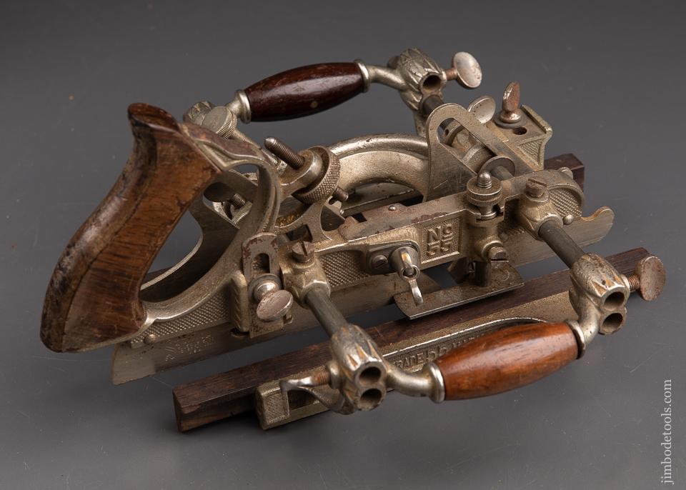 STANLEY No. 55 Combination Plane 100% COMPLETE in Original Box Ca. 1897-1908 - 93144