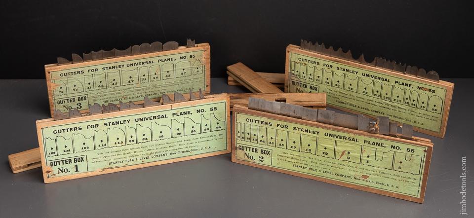 STANLEY No. 55 Combination Plane 100% COMPLETE in Original Box Ca. 1897-1908 - 93144