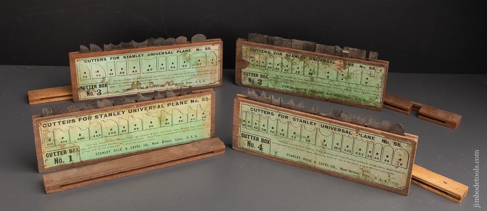 STANLEY No. 55 Combination Plane 100% COMPLETE in Original Box Ca. 1897-1908 -  93145