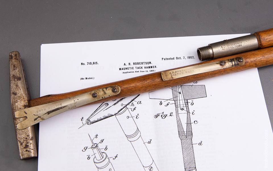 Extra Fine! 34 inch ROBERTSON Patent October 7, 1902 Bill Poster's Hammer - 93177