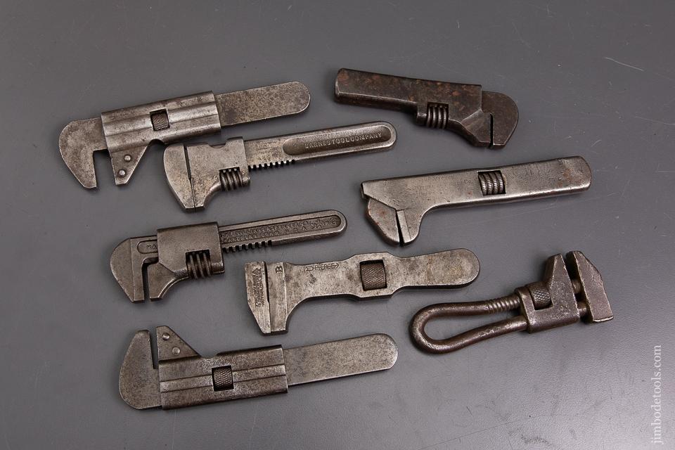Assortment of Eight Patented Bicycle Wrenches and Nut Wrenches - 93193