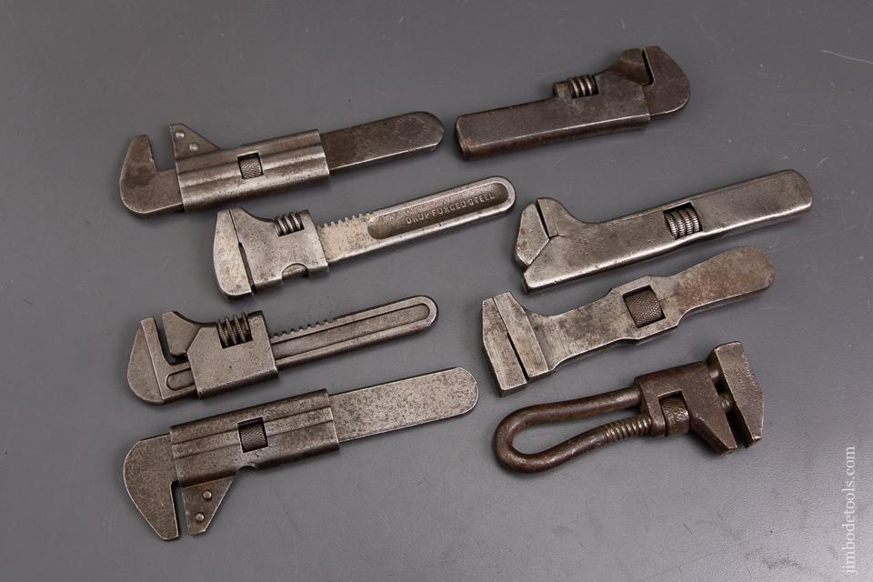 Assortment of Eight Patented Bicycle Wrenches and Nut Wrenches - 93193