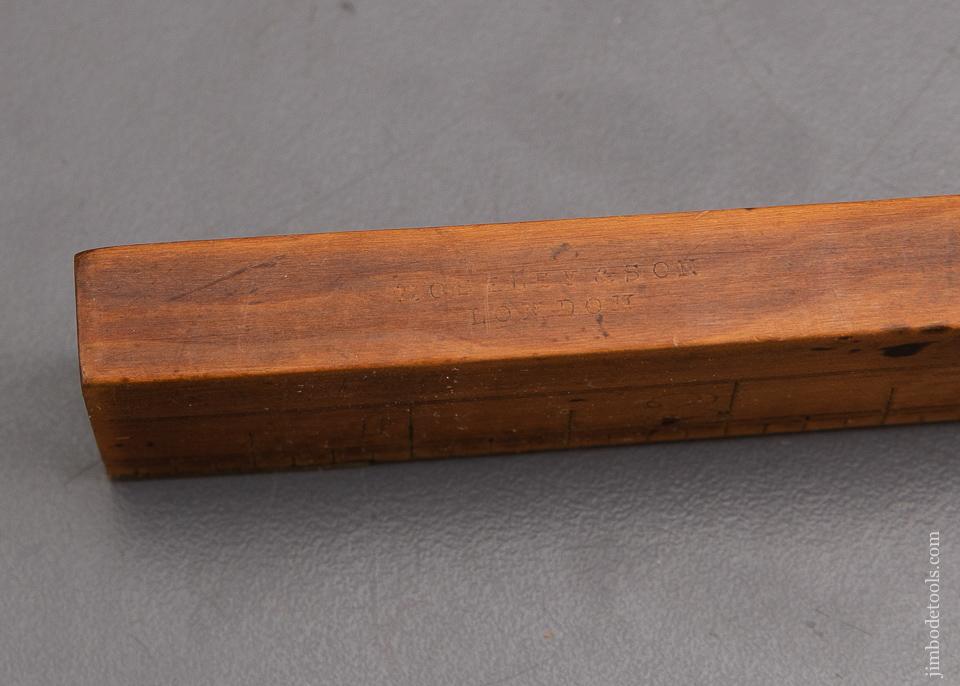 Twelve inch MOSELEY & SON LONDON Boxwood & Brass Level - 93213