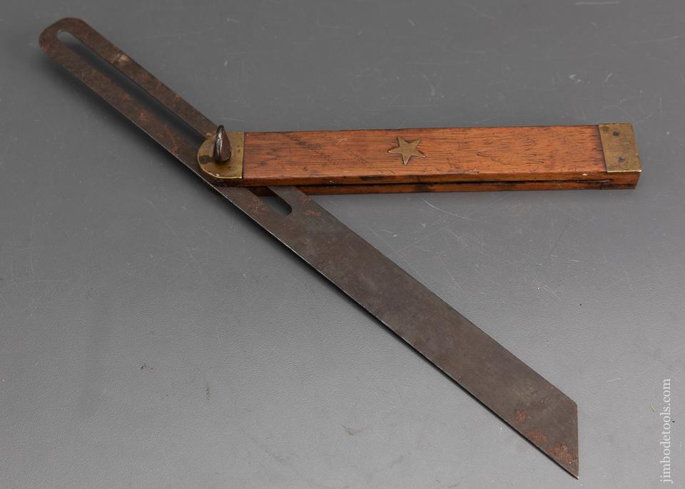 Fourteen inch T.C. CROUCH & CO, MIDDLETOWN, CT Rosewood Bevel with Star & Eagle Logo - 93321