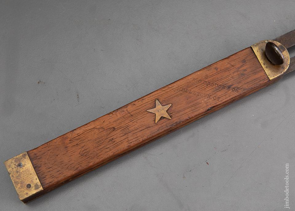 Fourteen inch T.C. CROUCH & CO, MIDDLETOWN, CT Rosewood Bevel with Star & Eagle Logo - 93321
