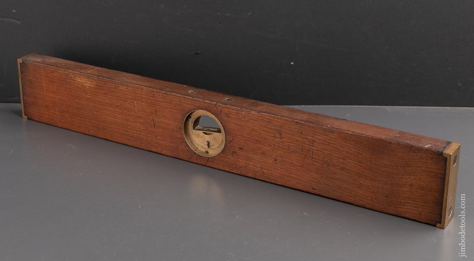 L.L. DAVIS No. 4 Mahogany Inclinometer Level PAT. SEP. 17, 1867 - 93224