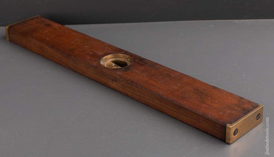 L.L. DAVIS No. 4 Mahogany Inclinometer Level PAT. SEP. 17, 1867 - 93224