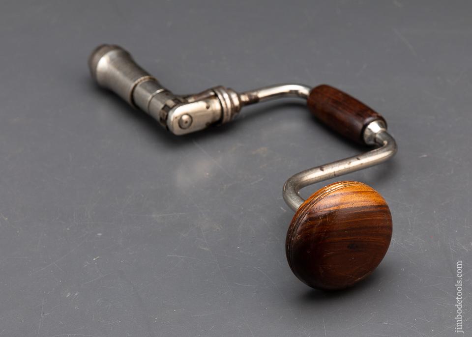 Very Fine! MILLERS FALLS 8 inch No. 63 Bit Brace with Lignum Fixtures - 93262