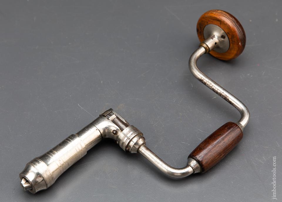 Very Fine! MILLERS FALLS 8 inch No. 63 Bit Brace with Lignum Fixtures - 93262