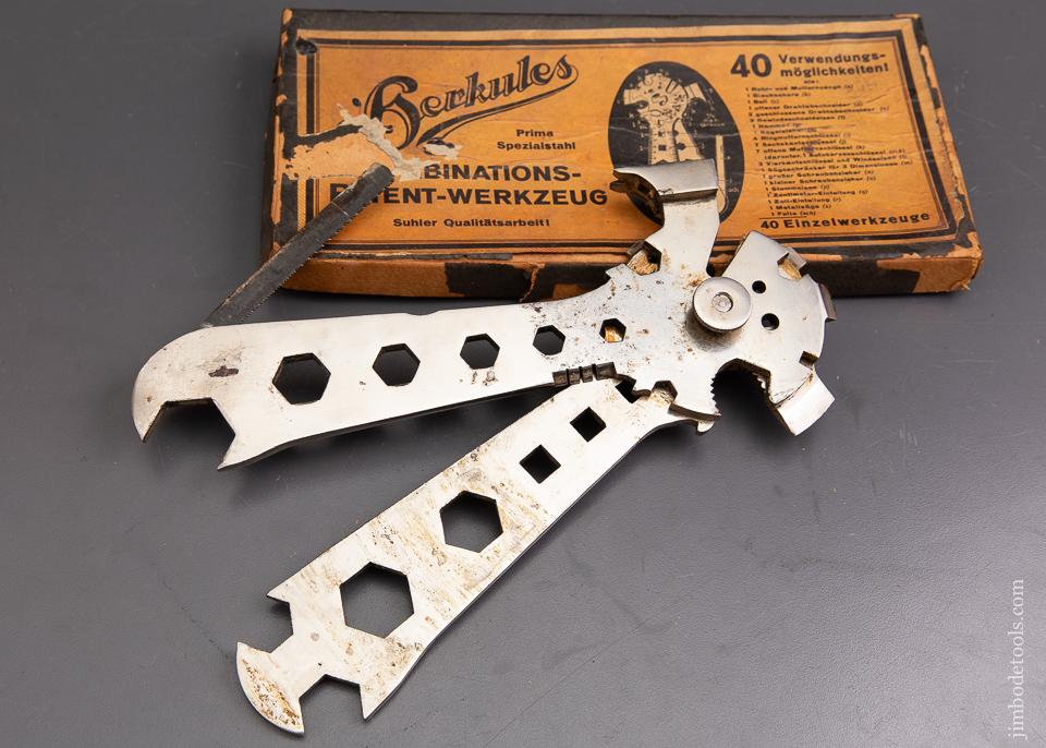 Rare! HERKULES Patent Axe Wrench Hammer and Combination Tool - 93291