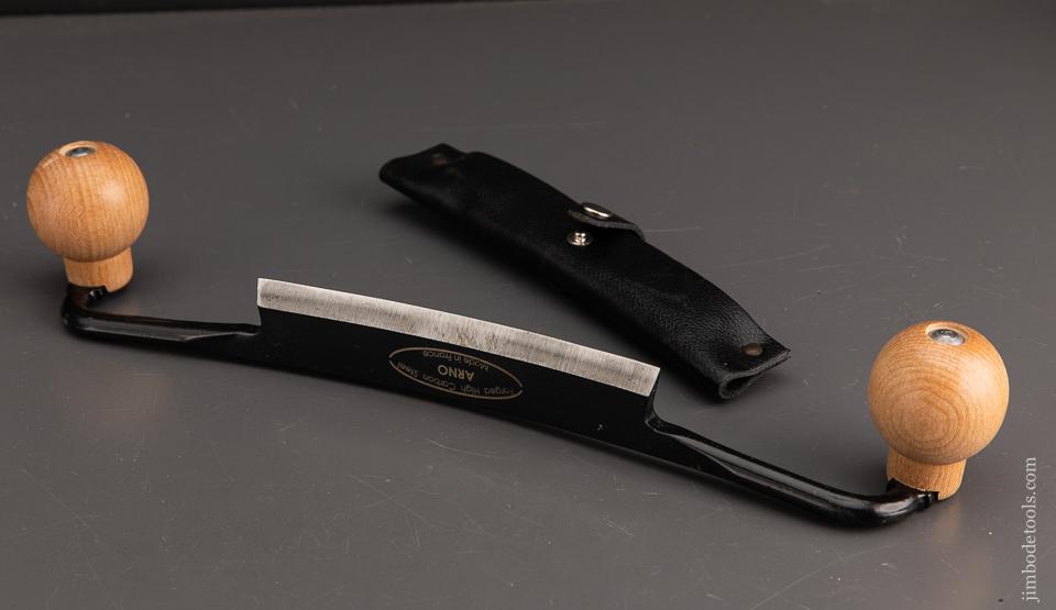 Concave ARNO Drawknive with Six inch Edge and Sheath - 93297