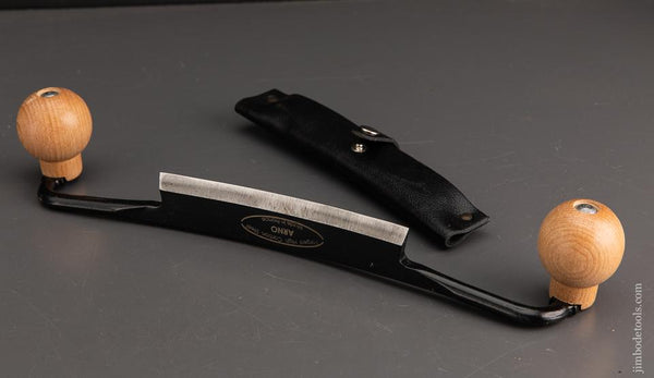 Concave ARNO Drawknive with Six inch Edge and Sheath - 93297