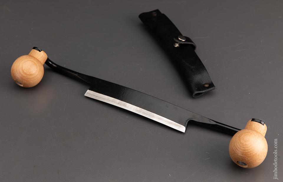 Concave ARNO Drawknive with Six inch Edge and Sheath - 93297