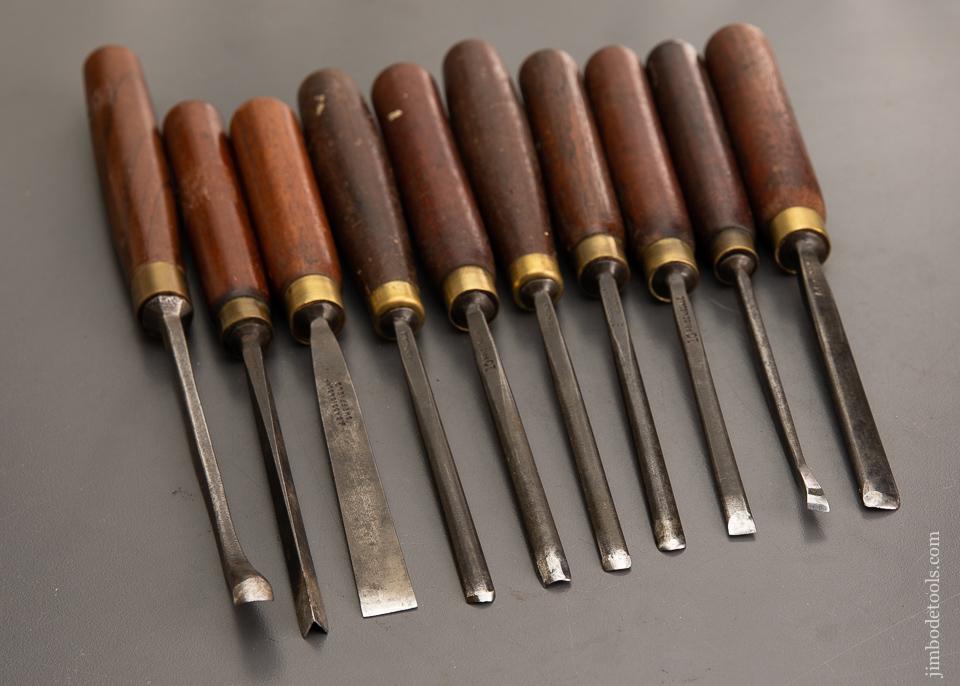 Ten ADDIS Carving Gouges - 93307 – Jim Bode Tools