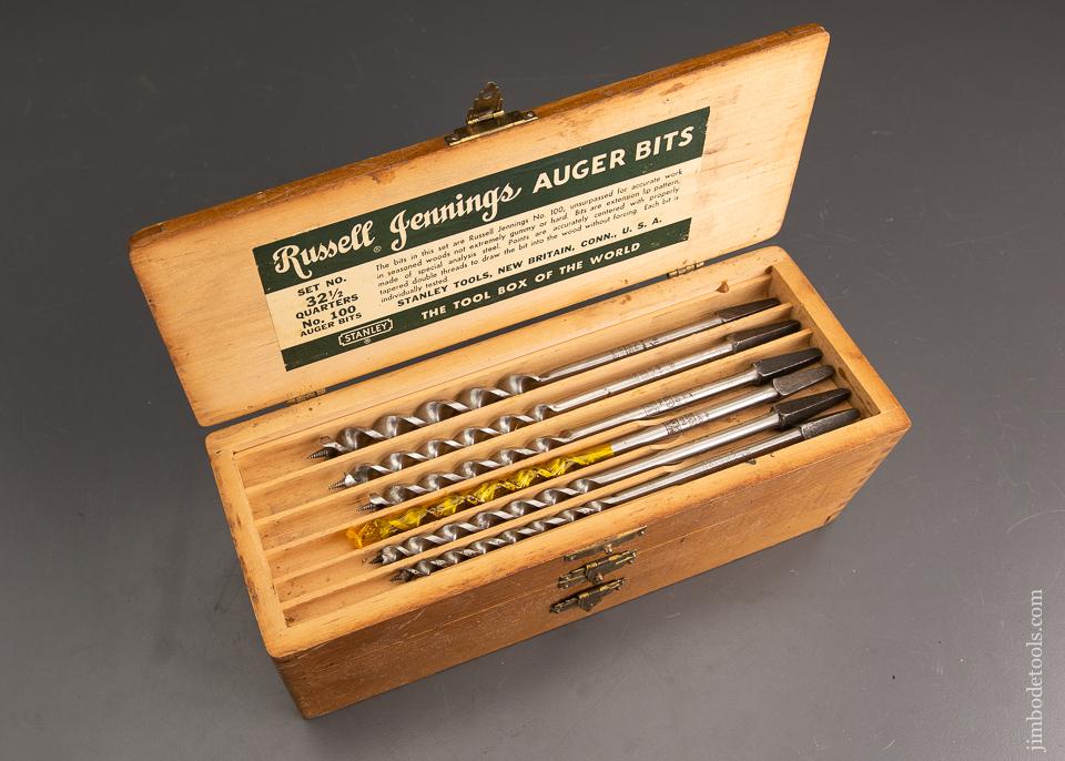 Complete Set of 13 RUSSELL JENNINGS Auger Bits EXTRA FINE in Original Three Tiered Box - 93315