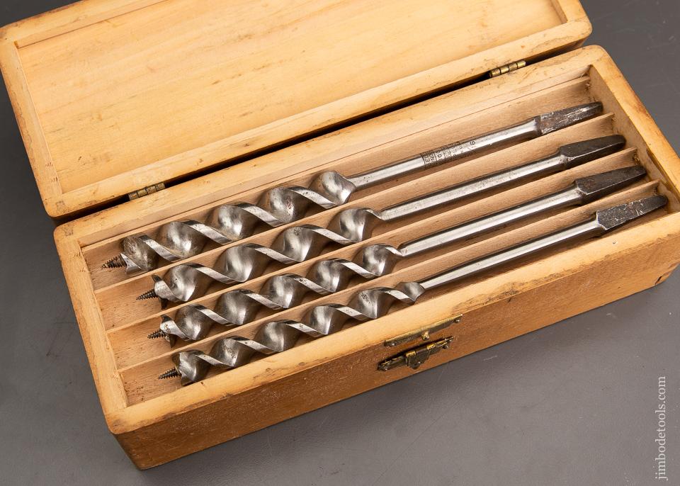 Complete Set of 13 RUSSELL JENNINGS Auger Bits EXTRA FINE in Original Three Tiered Box - 93315