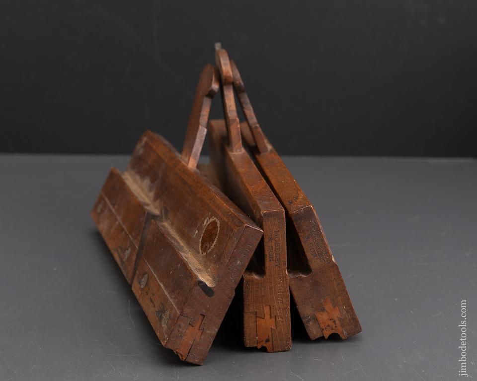 Three Small Side Bead Moulding Planes by MOSELEY & SON circa 1819-1830 FINE - 93342