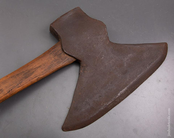 Early Transitional Pennsylvania Single Bevel Offset Broad Axe - 93345