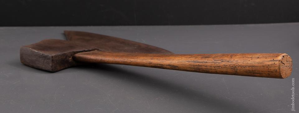 Early Transitional Pennsylvania Single Bevel Offset Broad Axe - 93345