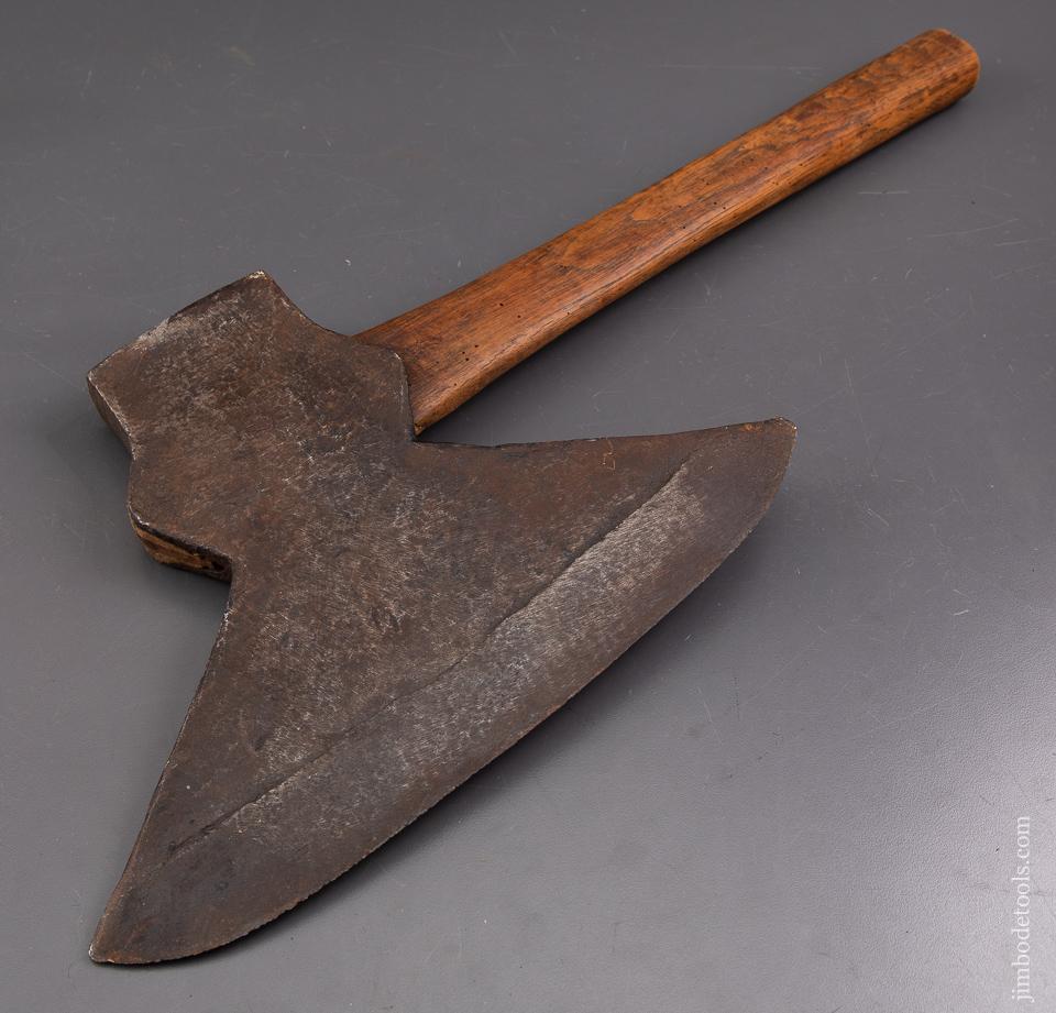 Early Transitional Pennsylvania Single Bevel Offset Broad Axe - 93345