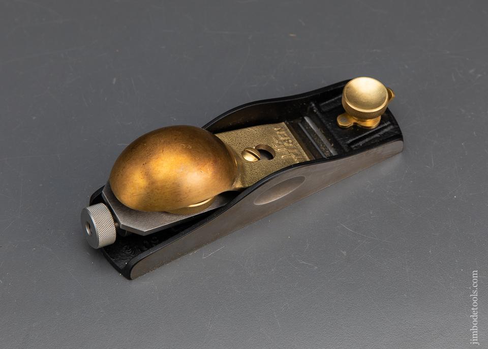 LIE-NIELSEN Low Angle Block Plane With Rod Maker's Groove Sole MINT - 93369